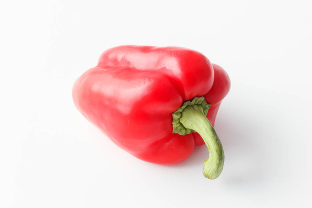 Red Bulgarian pepper isolated on white background. - Fotó, kép