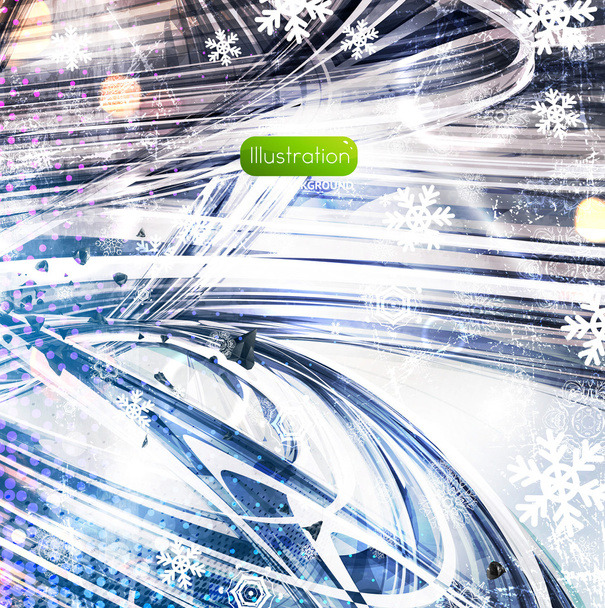 Abstract Winter background.Christma s abstract bokeh. Vector - Διάνυσμα, εικόνα