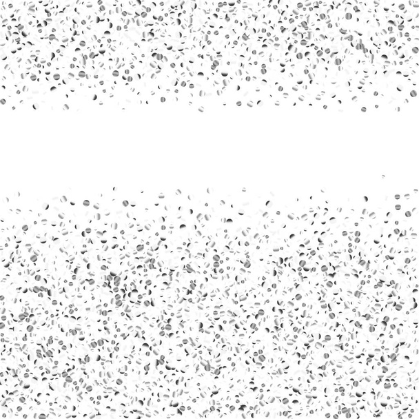 Silver glitter confetti on a white background Vector Image