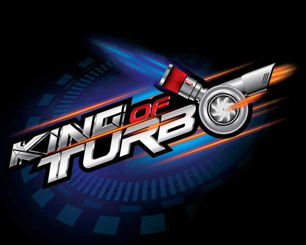 König des Konzeptvektors für Turbo-Ikonen - Vektor, Bild