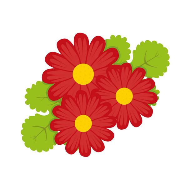 Decorative Red Flower Illustration - Вектор,изображение