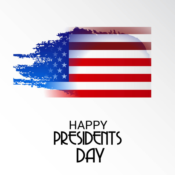 Vector illustration of a Background for Happy Presidents Day. - Vector, Imagen