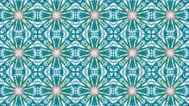 Kaleidoscope sequence patterns. Abstract multicolored motion graphics background. Beautiful bright ornament. Seamless loop. - Footage, Video