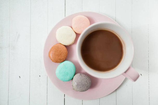 Macarons and Coffee  - Photo, Image