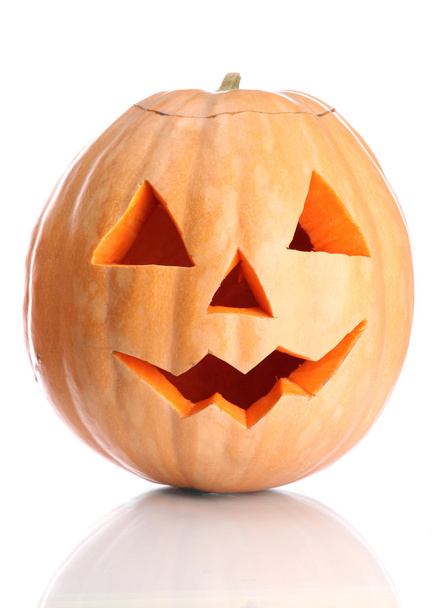 halloween pumpkin, isolated on white - Foto, Bild