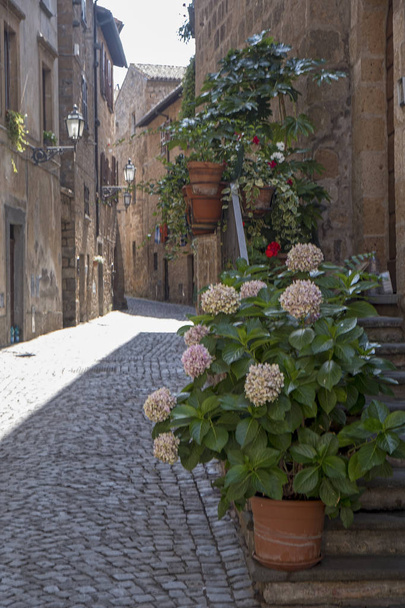 Orvieto, Umbria, İtalya: tarihi street - Fotoğraf, Görsel