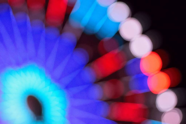Textuur van kleurrijke reuzenrad wazig lights - Foto, afbeelding