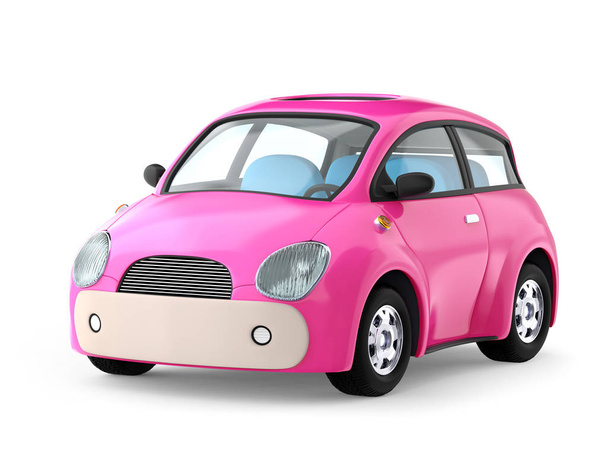 small cute pink car - Foto, Bild