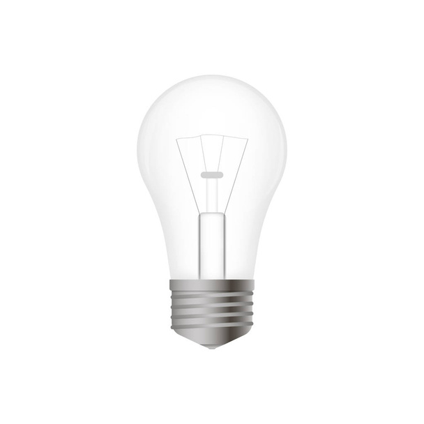 Realistic light bulb - Vector, Image