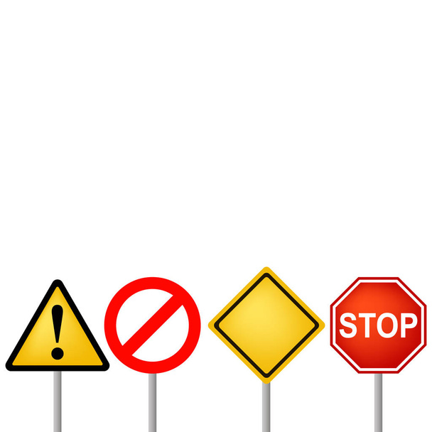Warning danger sign - Вектор, зображення