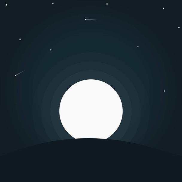 Вектор нічного перегляду Векторні ілюстрації плоский дизайн
 - Вектор, зображення