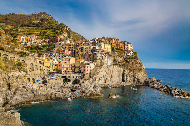 Manarola - Cinque Terre, Liguria Region, Italy - Fotoğraf, Görsel