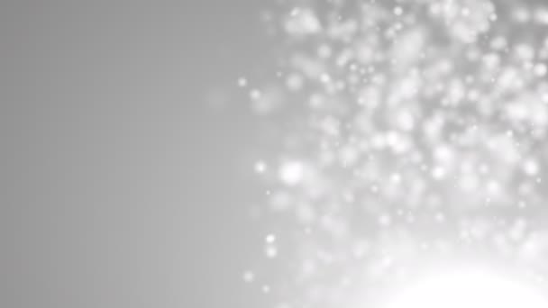 Abstracte zilveren bokeh. Digitale achtergrond - Video