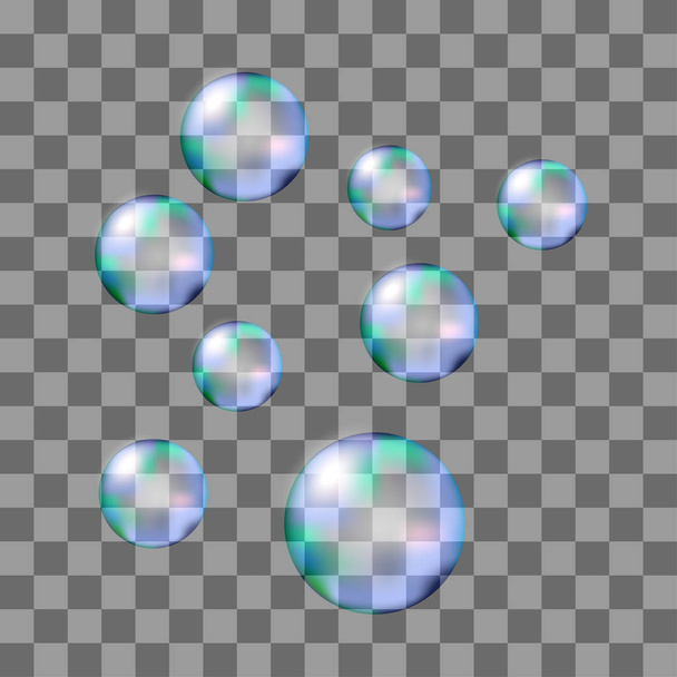 bubliny pozadí, abstraktní, kruh, zábava, voda,   - Vektor, obrázek