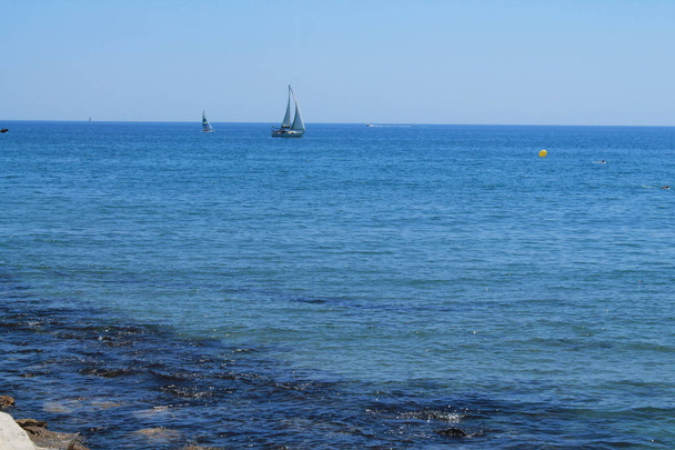 Ιστιοφόρο στην Μεσόγειο θάλασσα, Γαλλία - Φωτογραφία, εικόνα
