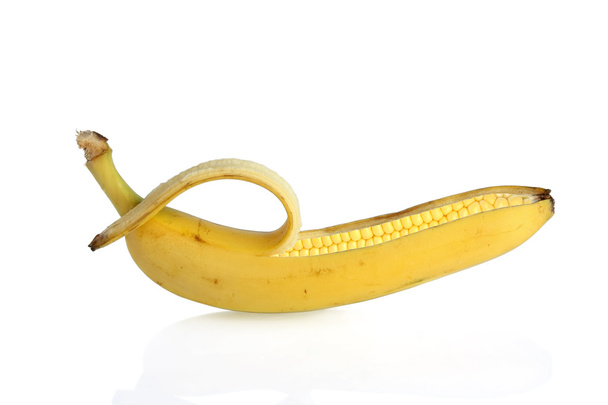 GMO corn - genetically modified banana and maize - Foto, Bild