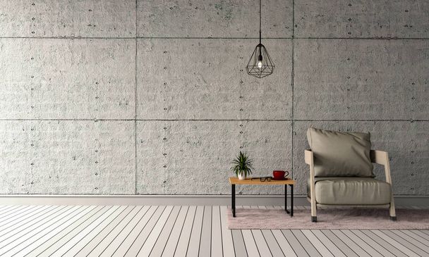 Representación 3D de la sala de estar moderna interior
  - Foto, imagen