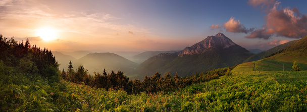 Roszutec peak in sunset - Slovakia mountain Fatra - Photo, Image