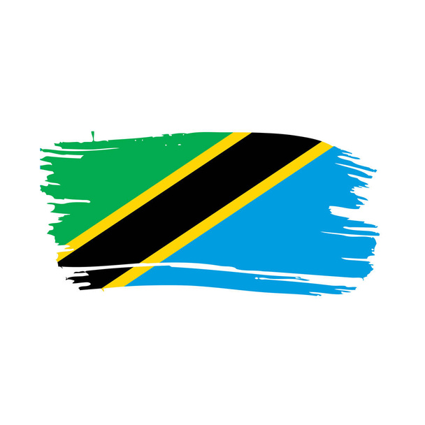 Drapeau Tanzanie, illustration vectorielle
 - Vecteur, image