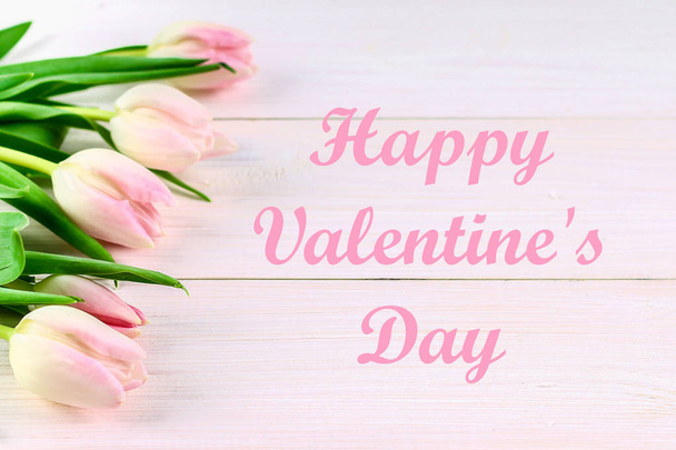 card for valentines day with text happy valentines day. - Foto, imagen