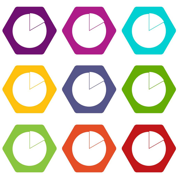 Цветной гексаэдр диаграммы
 - Вектор,изображение