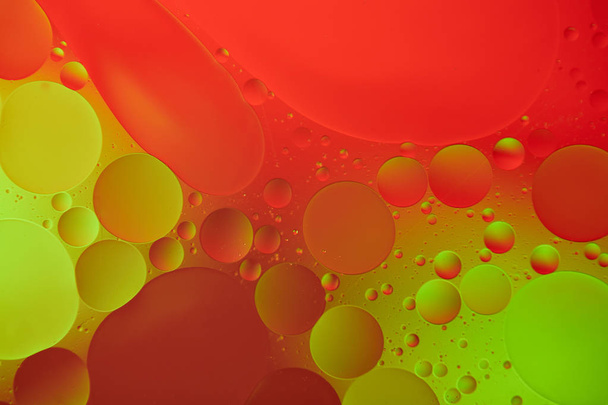 oil drops on a water surface abstract background - Foto, Imagen