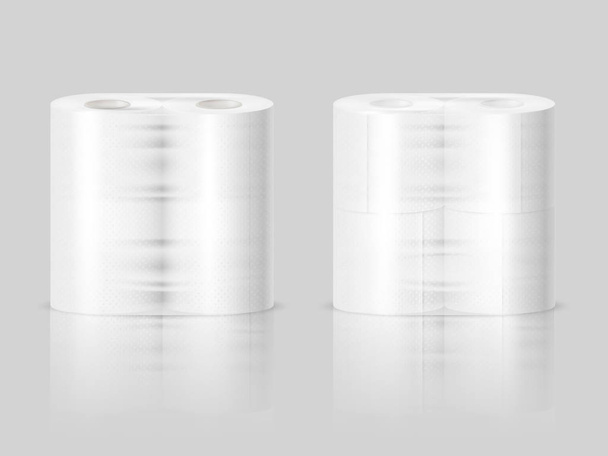 Paper Towels Toilet Rolls Realistic - Vector, Image
