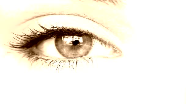 Mujer eye sepia
 - Imágenes, Vídeo