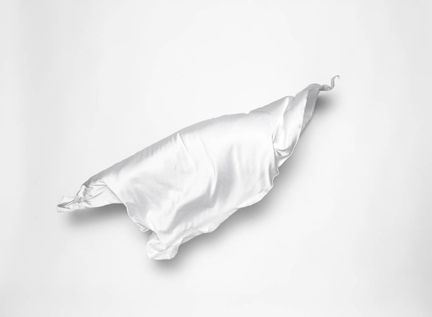 abstract white fabric over white background - Foto, Imagem