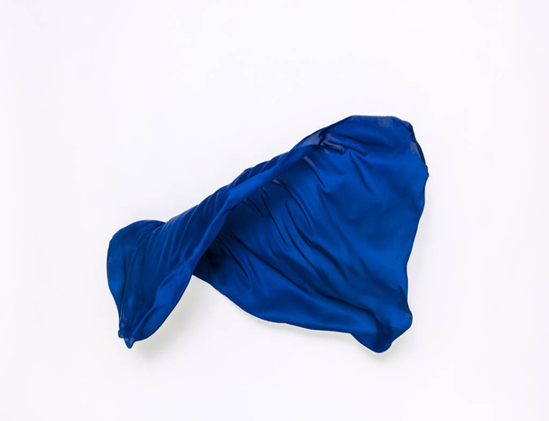 abstract blue fabric in motion - Photo, Image
