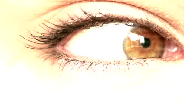 Жіноче око з ефектом
 - Кадри, відео