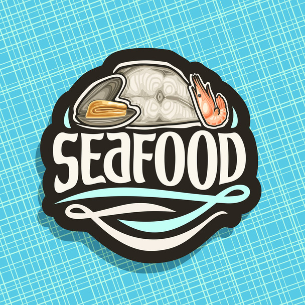 Logotipo do vetor para frutos do mar
 - Vetor, Imagem