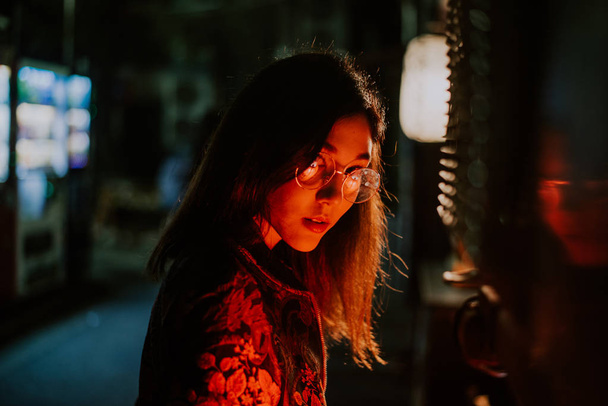 Beautiful asian japanese girl street portraits - Zdjęcie, obraz