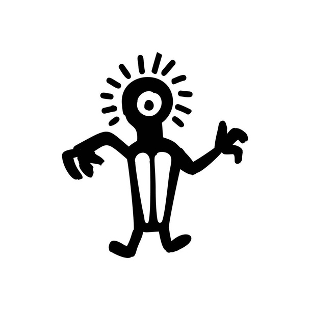 Hombre icono Azteca
 - Vector, Imagen
