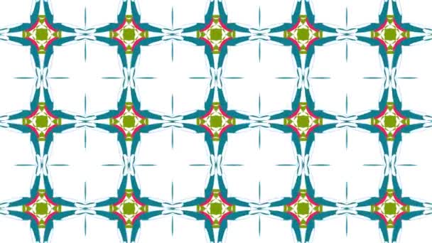 Kaleidoscope sequence patterns. Abstract multicolored motion graphics background. Beautiful bright ornament. Seamless loop. - Footage, Video