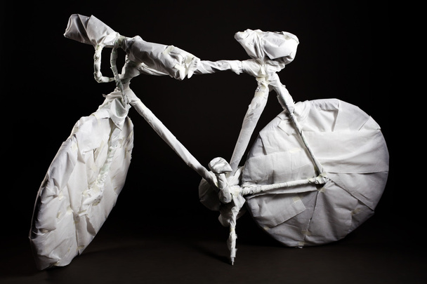 papier fiets - Foto, afbeelding