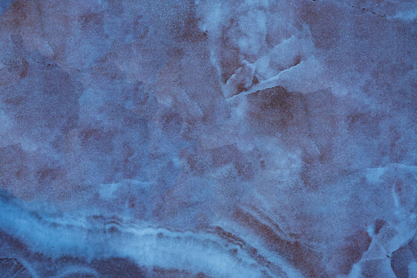 Background of a marble slab with a natural pattern. The color is blue and turquoise. - Zdjęcie, obraz