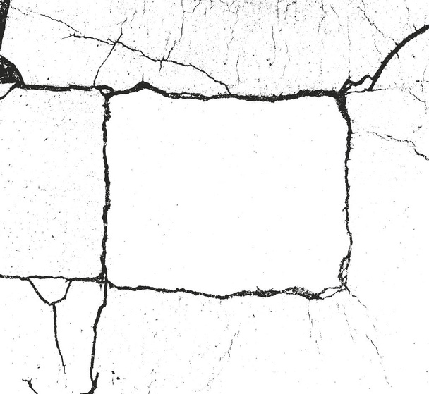Texture de recouvrement perturbée du béton fissuré - Vecteur, image