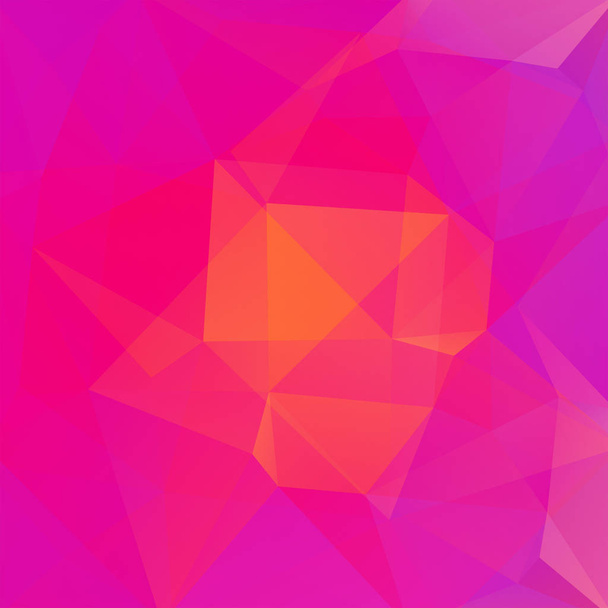 Absztrakt, geometrikus stílus háttér. Rózsaszín, narancssárga színek. Vektoros illusztráció - Vektor, kép