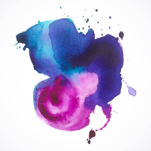 Stamp-watercolor-violet - Вектор, зображення