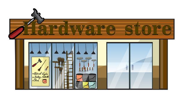 A hardware store - Vector, Image