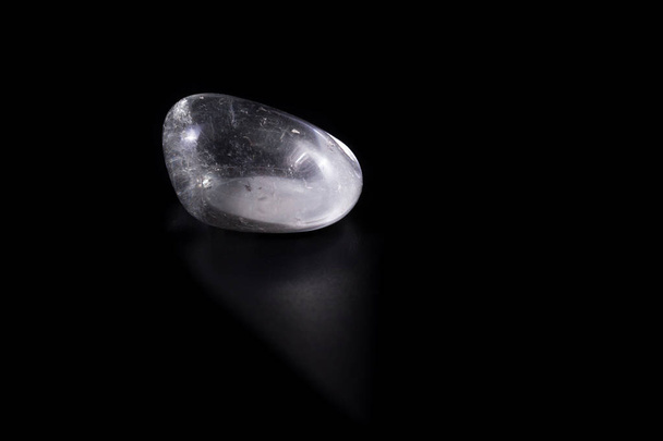 Clear quartz over black - Photo, Image