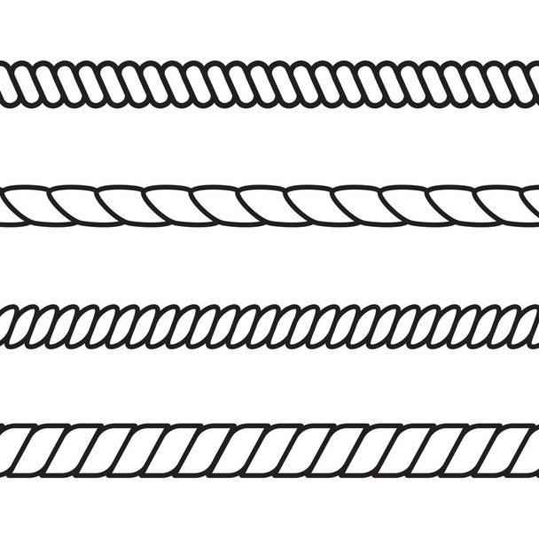 patrón de cuerda conjunto vector ilustración
 - Vector, imagen