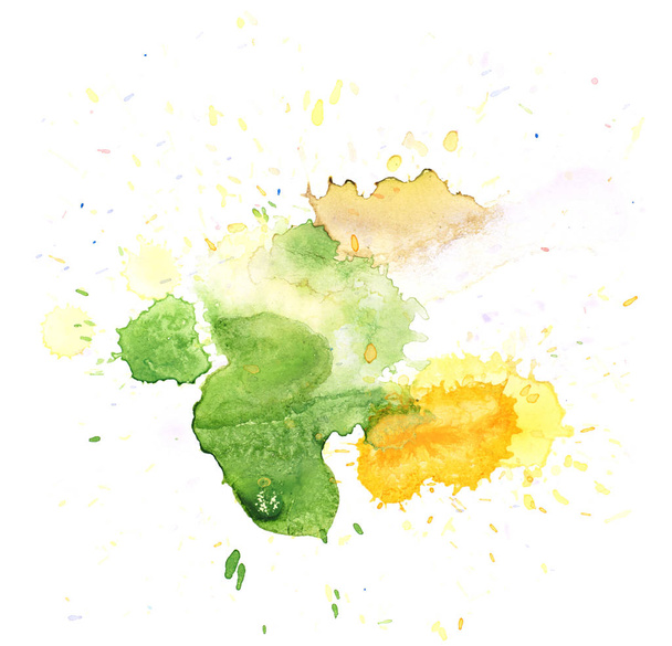Watercolor drop stain isolated - Foto, Imagem