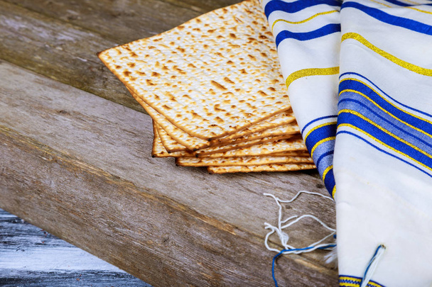 Hintergrund mit Matzo und zur jüdischen Passahfeier - Foto, Bild