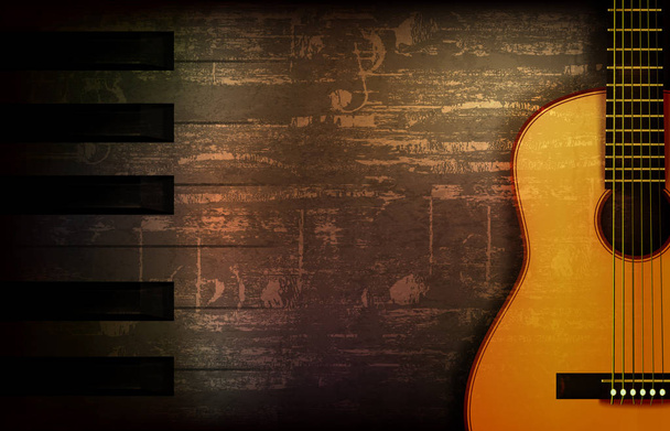 abstrato grunge piano fundo com violão
 - Vetor, Imagem