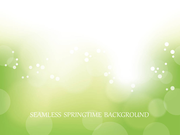 Abstract springtime seamless background, vector illustration. Horizontally repeatable. - Vector, Image