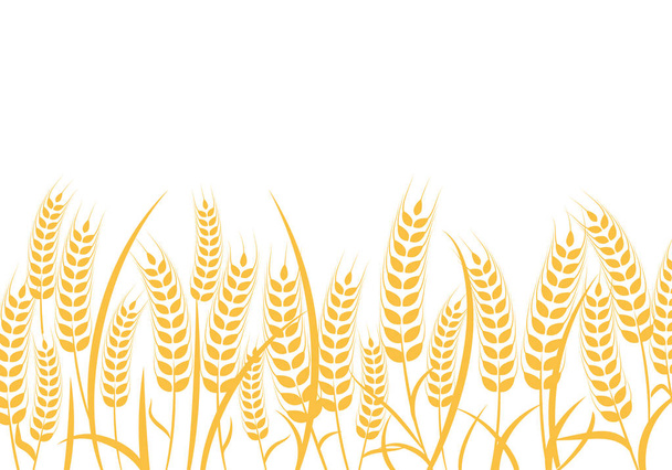 小麦農業のロゴのテンプレート - ベクター画像