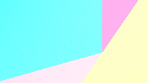 Abstract pastel colored paper texture minimalism background. Minimal geometric shapes and lines in pastel colours. - Zdjęcie, obraz
