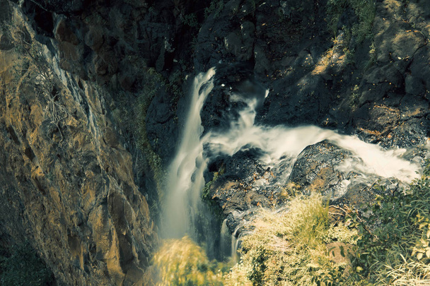 Wasserfall im Mapleton Falls Nationalpark, Glashausberge - Foto, Bild